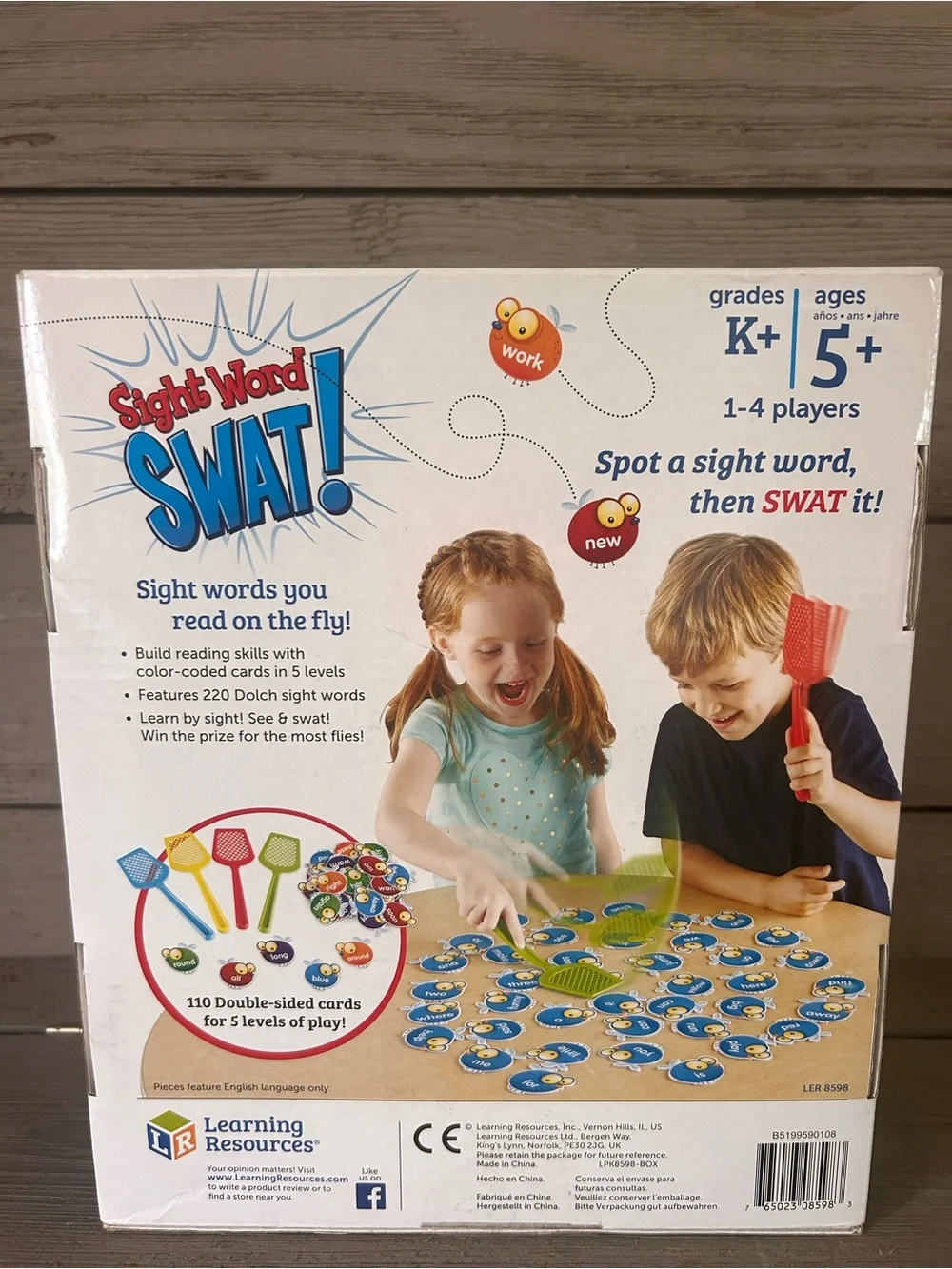 Learning Resources Sight Word SWAT! Educational Game – Blue